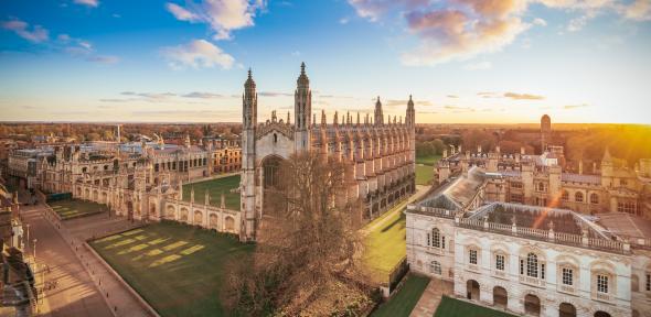 Cambridge aerial view